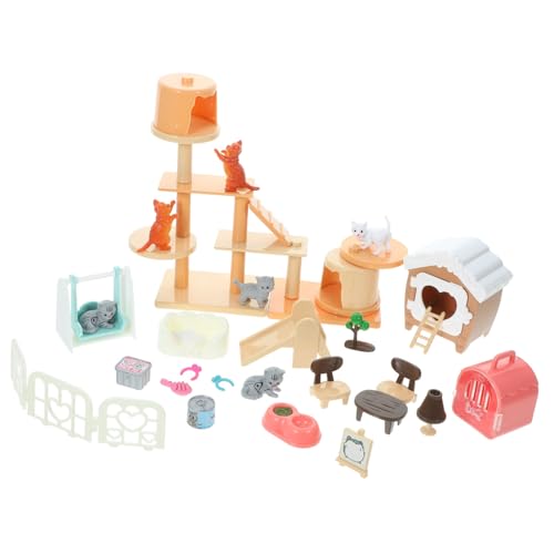NAMOARLY 1 Satz spielhaus für kinderspielzeuge Katzen Toys cat Toy interaktive Spielsachen Simulation Kinderspielzeug pädagogisches Plastik von NAMOARLY