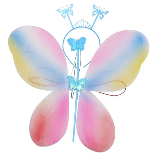 NAMOARLY 1 Set Bunte Elfenflügel Schmetterlingsengel Blumenfeenflügel Zauberstab Set Schmetterlingsflügel Kostüm Kinderkostüme Schmetterlingsflügel Material Kinderfeenflügel LED NAMOARLY 1 Set Bunte Elfenflügel Schmetterlingsengel Blumenfeenflügel Zauberstab Set Schmetterlingsflügel Kostüm Kinderkostüme Schmetterlingsflügel Material Kinderfeenflügel LED von NAMOARLY