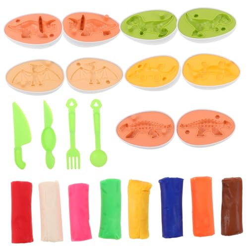 NAMOARLY 1 Set Dinosaurier-spielknete-Formen Für Kinder, DIY- -Dinosaurier-Eier Für Osterkörbchen Und Kleinkind-strumpffüller von NAMOARLY