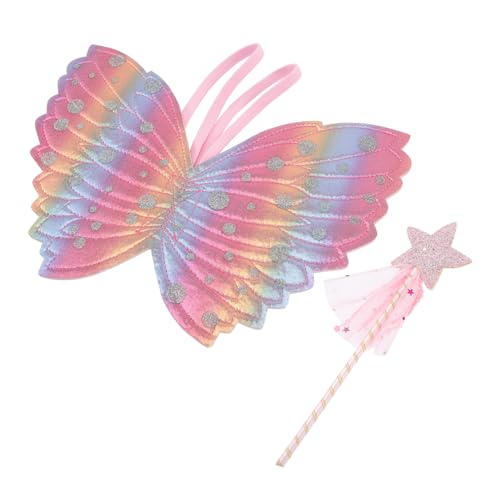 NAMOARLY Elegantes Feenflügel-feenstab-Set Für Feenspielzeug Sternstab Für Partydekorationen NAMOARLY Elegantes Feenflügel-feenstab-Set Für Feenspielzeug Sternstab Für Partydekorationen von NAMOARLY
