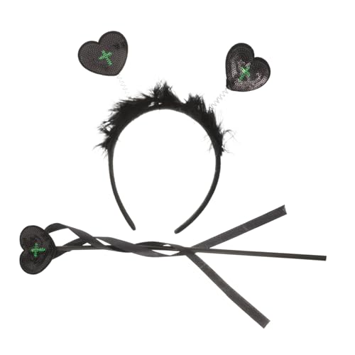 NAMOARLY 1 Set Halloween Stirnband Kostüm Cosplay Haarband Halloween Hand Zauberstab Spielzeug Kostüm Zubehör NAMOARLY 1 Set Halloween Stirnband Kostüm Cosplay Haarband Halloween Hand Zauberstab Spielzeug Kostüm Zubehör von NAMOARLY