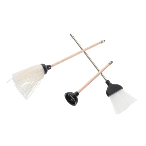 NAMOARLY 1 Set Miniatur Dollhouse Reinigungsset Doll House Broom Mopp Und Toilettenkolben Mini Badezimmer Zubehör Puppenhaus von NAMOARLY