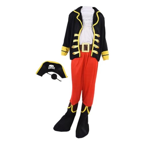 NAMOARLY Piratenhut Für Kinder Inklusive Piratenkostüm-Sets Für Kinder Piratenkostüme Für Kinder Requisiten NAMOARLY Piratenhut Für Kinder Inklusive Piratenkostüm-Sets Für Kinder Piratenkostüme Für Kinder Requisiten von NAMOARLY