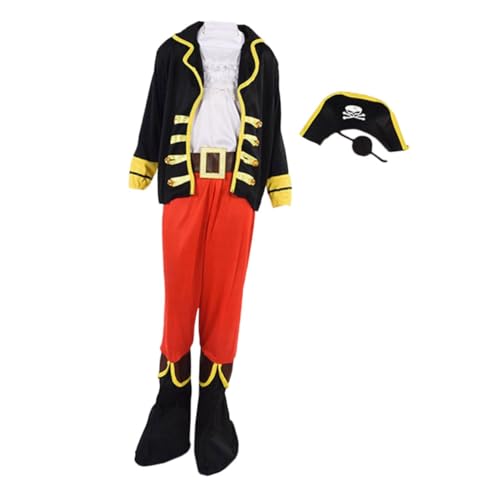 NAMOARLY Piratenkostüm Für Kinder Piratenkostüm Für Halloween Party Bühnenauftritt Größe XL von NAMOARLY