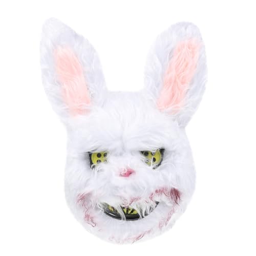 NAMOARLY 1 Stk Terror-Gesichtsabdeckung Cosplay-Kostüme Tierkostüm Tierdekor Maske kleidung Halloween-Dekor Partyschmuck Magie schmücken unheimlich Requisiten Hase Plastik von NAMOARLY