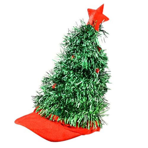 NAMOARLY Kinderhüte 1 Stk Weihnachtsbaummütze Lametta Weihnachtsbaum Hut Weihnachts-lametta-hut Weihnachtskappe Kostüme Für Erwachsene Weihnachtsbaumkappe Hüte Vlies Weihnachten Requisiten von NAMOARLY