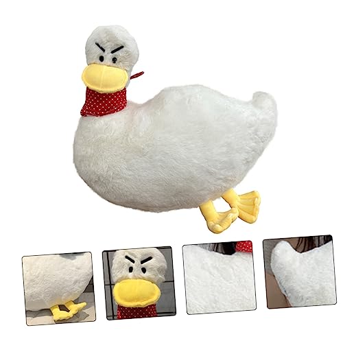 NAMOARLY 1 Stück Entenpuppe weinachtsgeschenke kinderzimmerdeko plushible snugible kindergeschenk kucheltier Toys Puppe Kuscheltier Gefüllt mit PP-Baumwolle Weiß von NAMOARLY