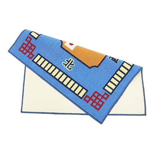 NAMOARLY 1 Stück Mahjong-tischdecke Fliesenspiele Tischset Domino Tischdecke Spieltischmatte Mahjong-spielmatte Schreibtischunterlage Für Schreibtisch Spielmatte Mahjong-matten Gummi Blue von NAMOARLY