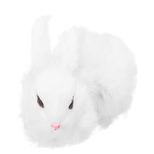 NAMOARLY 1 Stück Simulation Plüschkaninchen Mini-plüschkaninchen Lebensechtes Kaninchen Weiß von NAMOARLY