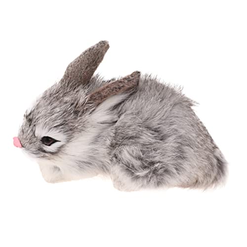NAMOARLY 1 Stück -plüschkaninchen Simulation Plüschkaninchen Lebensechtes Kaninchen Grey von NAMOARLY