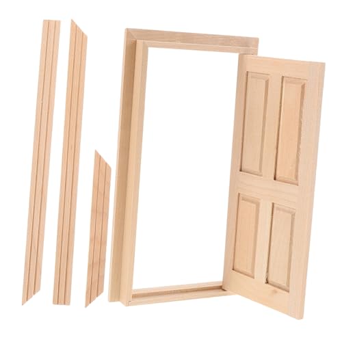 NAMOARLY 1:12 Puppenhaus-miniaturmöbel, Unbemalte Holztüren, Feentür-Modell, Zubehör Für DIY-Szene, Puppenhaus, Rollenspielset, Bildungsspielzeug NAMOARLY 1:12 Puppenhaus-miniaturmöbel, Unbemalte Holztüren, Feentür-Modell, Zubehör Für DIY-Szene, Puppenhaus, Rollenspielset, Bildungsspielzeug von NAMOARLY