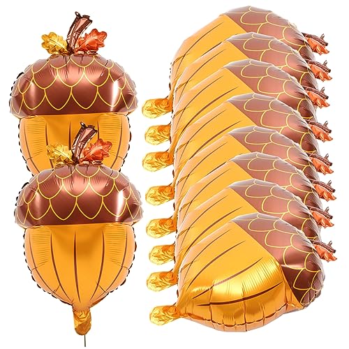 NAMOARLY Ballon Geburtstag Partei Liefert 10 Stücke Aluminium Folie Ballons Form Thanksgiving Decor von NAMOARLY