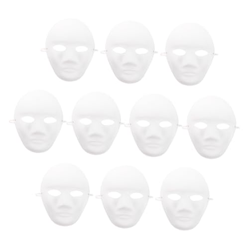 NAMOARLY Halloween-masken Papiermaske Überstreichbare Papiermasken Für Änner Masken Zum Basteln Für Karneval Halloween Und Kreative Partys Maskenbasis Für Gestaltung von NAMOARLY