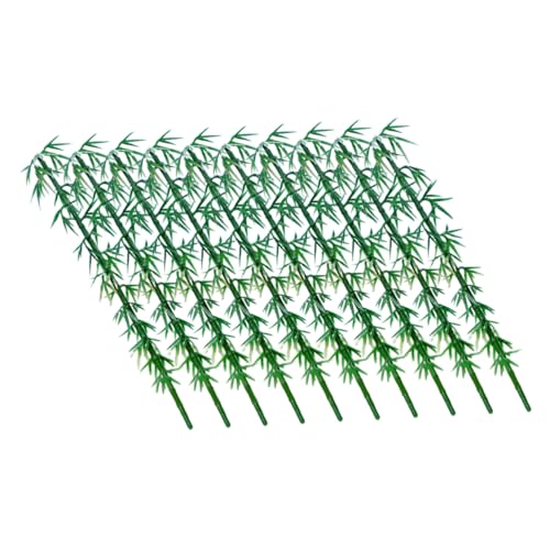 NAMOARLY 10 Stück Künstliche Bambusbäume, Mini-gartenlandschaft, Bambus, Kleine Bambusbäume Für Landschaft (13 cm) von NAMOARLY