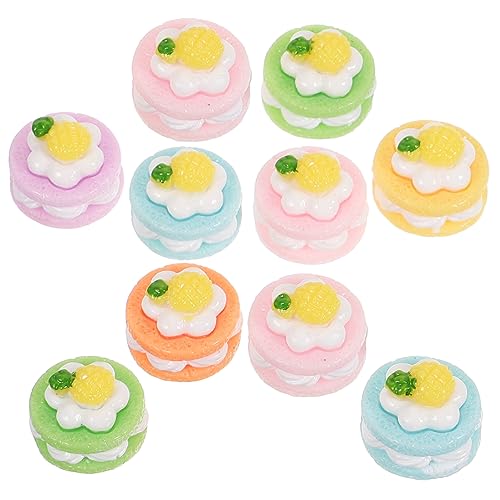 NAMOARLY 10 Stück Künstliche Macaron-Kuchen, Gefälschte Lebensmittel, Spielzeug, Kleine Kuchenmodelle, Rollenspiel-Spielzeug Für Puppenhaus NAMOARLY 10 Stück Künstliche Macaron-Kuchen, Gefälschte Lebensmittel, Spielzeug, Kleine Kuchenmodelle, Rollenspiel-Spielzeug Für Puppenhaus von NAMOARLY