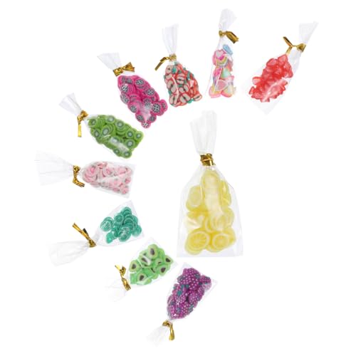 NAMOARLY 10 Stück Snacks für kinderspielzeug Geschenkidee mach es mini Mini-Requisiten für die Lebensmittelfotografie Mini-Snack-Verzierungen Gummi von NAMOARLY