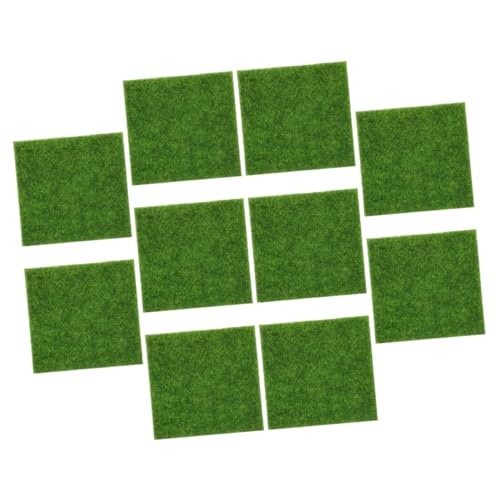 NAMOARLY 10 Stück Teiliges Künstliche Grasmatte Realistische Moos Attrappe für Garten Miniaturgarten Outdoor Dekoration Lebensechter Grüner Kunstrasen für Landschaftsbau NAMOARLY 10 Stück Teiliges Künstliche Grasmatte Realistische Moos Attrappe für Garten Miniaturgarten Outdoor Dekoration Lebensechter Grüner Kunstrasen für Landschaftsbau von NAMOARLY