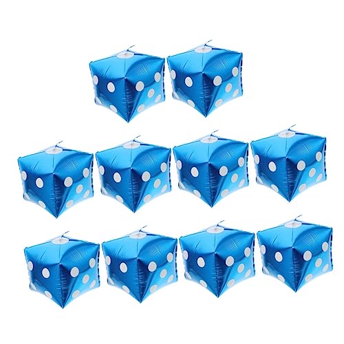 NAMOARLY 10pcs Große Würfel Ballons 24 Zoll Für Hochzeit Geburtstag Spiel Nacht Dekorationen von NAMOARLY