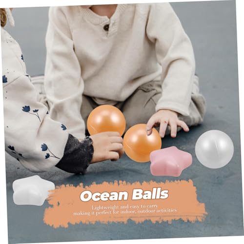 NAMOARLY 100 Stück Bälle aus Sicherem Ldpe Kunststoff Bunte Spielbälle für Junge Mädchen und Kleinkinder Farbenfrohe Pool Bälle für Spielzelte und Bällebäder Schadstofffrei und Langlebig von NAMOARLY