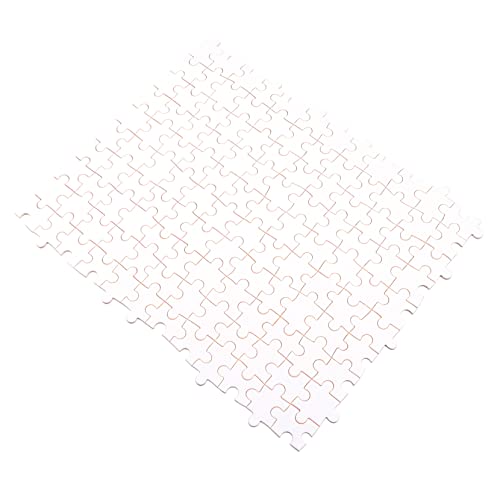 NAMOARLY 1000 Stück hölzernes leeres Puzzle Leere Rätsel Serviertabletts aus Holz Bastelpuzzle übertragen Holzpaletten Wärmeübertragungs-Puzzle DIY leeres Puzzle UV Verbrauchsmaterial Weiß von NAMOARLY