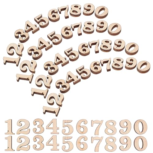 NAMOARLY 100St aufbügler Buchstaben Craft handwerkskunst Holzstücke bastel Materialien Holzverzierungen unvollendete Holzausschnitte Leere Holzspäne Holzausschnitte zum Basteln hölzern von NAMOARLY