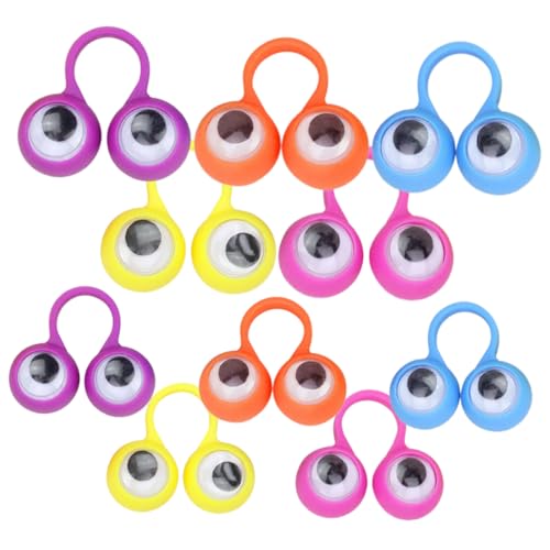 NAMOARLY 10 Stücke Auge Fingerpuppen Kinder Spielzeug Pädagogisches Spielzeug Auge Spielzeug Für Kinder Party Favor Zufällige Farbe von NAMOARLY