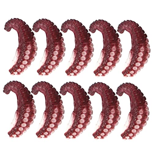 NAMOARLY 10St Simulierte Tintenfischklaue Weiden Oblate Simulations-Oktopus-Modell Fake-Oktopus- gefälschtes Essen Simulation eines Oktopus-Tentakelmodells Oktopus-Tentakel- PVC NAMOARLY 10St Simulierte Tintenfischklaue Weiden Oblate Simulations-Oktopus-Modell Fake-Oktopus- gefälschtes Essen Simulation eines Oktopus-Tentakelmodells Oktopus-Tentakel- PVC von NAMOARLY
