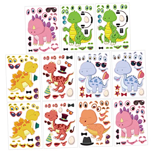 NAMOARLY 12 Blatt Dinosaurier-Puzzle-Aufkleber hühner Machen Sie Ihren eigenen Dinosaurieraufkleber klebrige Dinosaurier-Aufkleber Kupferplattenaufkleber NAMOARLY 12 Blatt Dinosaurier-Puzzle-Aufkleber hühner Machen Sie Ihren eigenen Dinosaurieraufkleber klebrige Dinosaurier-Aufkleber Kupferplattenaufkleber von NAMOARLY