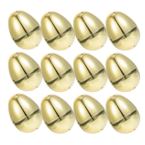 NAMOARLY 12 Stück Befüllbare Goldene Ostereier Zu Öffnende Leere Eier Für Dekorationen Osterdeko Osterparty- von NAMOARLY