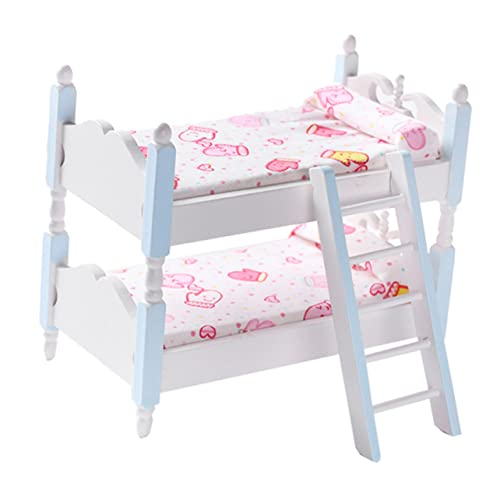 NAMOARLY 1/12 Maßstab Puppenhaus Miniatur Etagenbett Blaues Bunk Bed Für Puppenhaus Kinderzimmer öbel Für Spielzeugpuppen Miniatur öbel Set NAMOARLY 1/12 Maßstab Puppenhaus Miniatur Etagenbett Blaues Bunk Bed Für Puppenhaus Kinderzimmer öbel Für Spielzeugpuppen Miniatur öbel Set von NAMOARLY