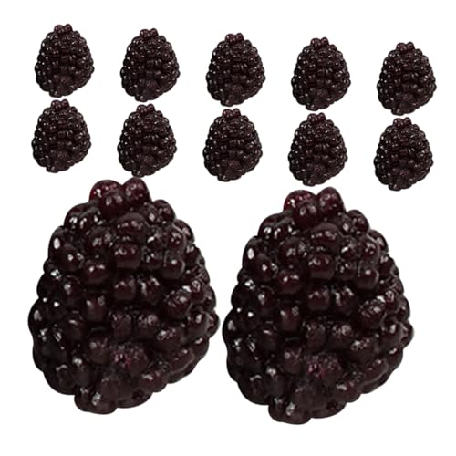 NAMOARLY 12 Stück Simulierte Wilde Erdbeeren DIY Foto Requisiten Realistisches Fruchtmodell Fruchtmodell-Ornament Gefälschtes Himbeermodell Partytischdekoration Black NAMOARLY 12 Stück Simulierte Wilde Erdbeeren DIY Foto Requisiten Realistisches Fruchtmodell Fruchtmodell-Ornament Gefälschtes Himbeermodell Partytischdekoration Black von NAMOARLY