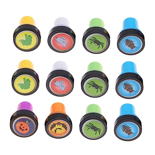 NAMOARLY 12 Stücke Briefmarken Kinder Siegel Scrapbooking Stampers DIY Stamper Spielzeug Gemischt Stil von NAMOARLY