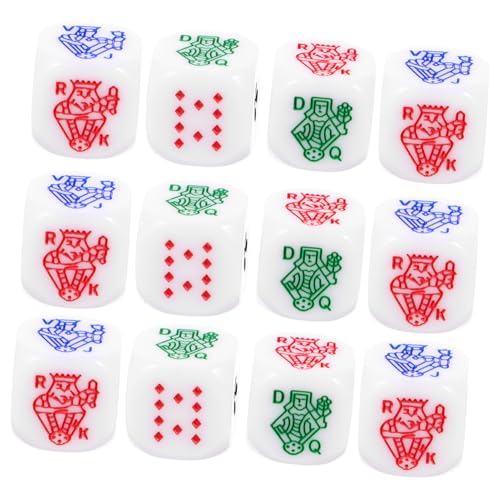 NAMOARLY 12St Poker Würfel familienspiele Party Games Brettspiel Prop spielewürfel spielwürfel Pokerwürfel tragbare Würfel Kartenspiel Jetons Spiele für Geburtstagsfeiern Würfelspiel Acryl NAMOARLY 12St Poker Würfel familienspiele Party Games Brettspiel Prop spielewürfel spielwürfel Pokerwürfel tragbare Würfel Kartenspiel Jetons Spiele für Geburtstagsfeiern Würfelspiel Acryl von NAMOARLY