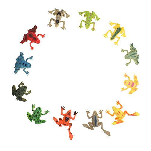 NAMOARLY 12St ausmerzen für kinderspielzeug Frosch Animal Toys Fantasiespielzeug Krötenspielzeug in Krötenform Kindergeschenk Plastik von NAMOARLY