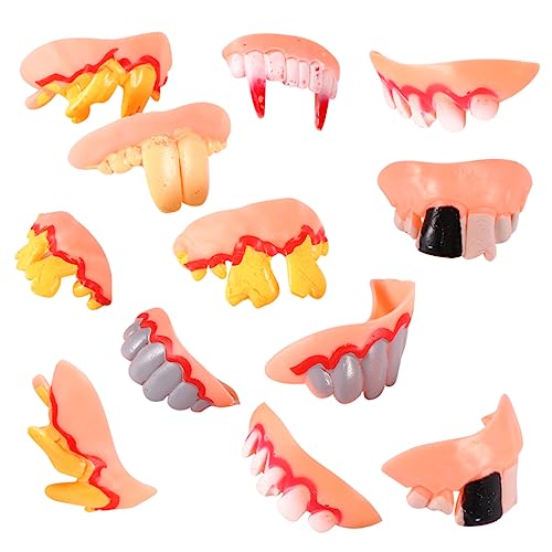 NAMOARLY 12Stücke Lustige Halloween Zähne Dekoration Falsche Zähne Für Vampir Requisiten Für Halloween Partys Und Fotomomente Umweltfreundliches Material Leicht NAMOARLY 12Stücke Lustige Halloween Zähne Dekoration Falsche Zähne Für Vampir Requisiten Für Halloween Partys Und Fotomomente Umweltfreundliches Material Leicht von NAMOARLY