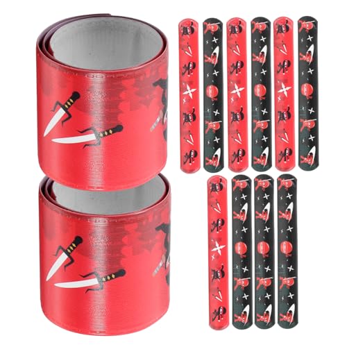 NAMOARLY 12Stücke Slap Armbänder für Kreative Slap Bands Party Mitgebsel für Geburtstagsfeiern und Dekoration Freundschaftsarmbänder für Jungen NAMOARLY 12Stücke Slap Armbänder für Kreative Slap Bands Party Mitgebsel für Geburtstagsfeiern und Dekoration Freundschaftsarmbänder für Jungen von NAMOARLY