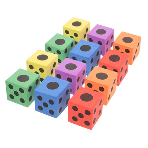 NAMOARLY 12er Set Schaum Würfel Für Große Spielwürfel Zufälligen Farben Für Kreative Spiele Und Lernaktivitäten Ideal Für Familien Und Gesellschaftsspiele NAMOARLY 12er Set Schaum Würfel Für Große Spielwürfel Zufälligen Farben Für Kreative Spiele Und Lernaktivitäten Ideal Für Familien Und Gesellschaftsspiele von NAMOARLY