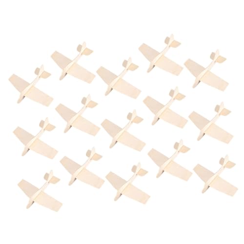 NAMOARLY 15 Stück Modellflugzeug Aus Holz Puzzle Puzzlematte Flugzeugmodell Flugzeug Malen Graffiti Aus Holzflugzeugen Unvollendetes DIY- Unvollendete Holzverzierung Holz von NAMOARLY