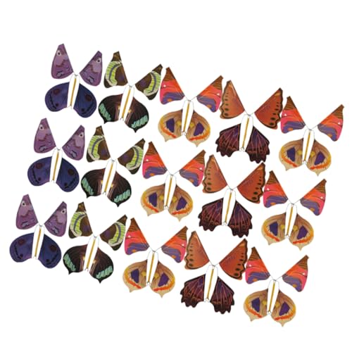 NAMOARLY 15 Stück Schmetterling aus Metall spaß Geburtstags + Lustig Toy Feenschmetterling für Fliegende Schmetterlinge aus Papier Stütze Kinderschmetterling NAMOARLY 15 Stück Schmetterling aus Metall spaß Geburtstags + Lustig Toy Feenschmetterling für Fliegende Schmetterlinge aus Papier Stütze Kinderschmetterling von NAMOARLY