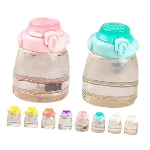 NAMOARLY 15pcs Mini Wasserflaschen Modell Miniaturflaschen Puppenhaus Mini Flaschendekorationen von NAMOARLY