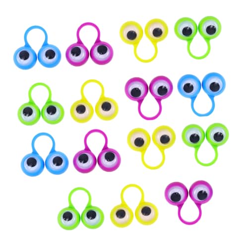 NAMOARLY 15st Brillenring Kidcraft-spielset Oobi Auge Finger Puppen Lustiges Augapfelspielzeug Weihnachtsstrumpf Stuffer Fingerspiel Spielzeug Kind Weihnachtssocken Puzzle Plastik von NAMOARLY