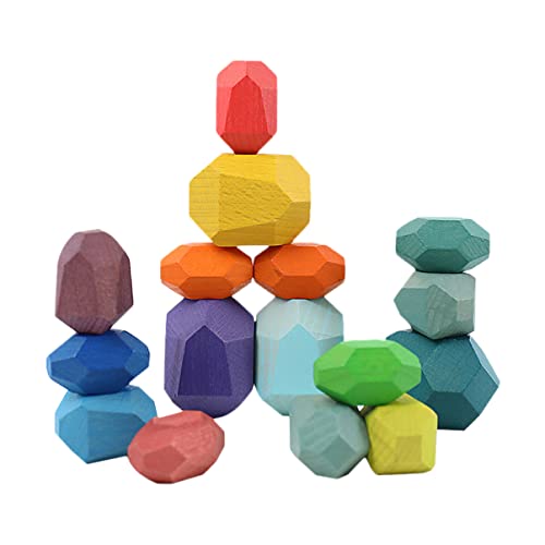 NAMOARLY 16 Teiliges Set Bunte Stapelsteine Aus Buchenholz Kognitive Holzbausteine Für Kreatives Stapel Und Gleichgewichtsspielzeug Für Ab 3 Jahren NAMOARLY 16 Teiliges Set Bunte Stapelsteine Aus Buchenholz Kognitive Holzbausteine Für Kreatives Stapel Und Gleichgewichtsspielzeug Für Ab 3 Jahren von NAMOARLY