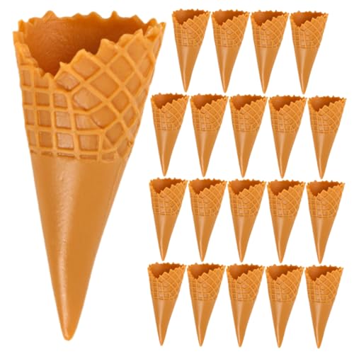 NAMOARLY 18 Stück Teiliges Mini Eiscreme aus Realistische Miniatur Eistüten für DIY Haarclips Schmuck und Handyzubehör Bunte Kleine Dekorationen für Puppenhäuser und Bastelprojekte von NAMOARLY