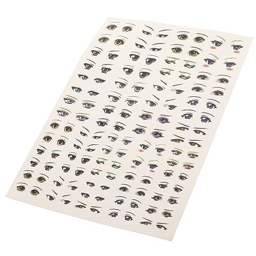 NAMOARLY 1Blatt DIY Augenaufkleber Augen Aufkleber Für Bastelprojekte Selbstklebende Cartoon Augen Für Puppen Figuren Und Kreative Dekoration von NAMOARLY