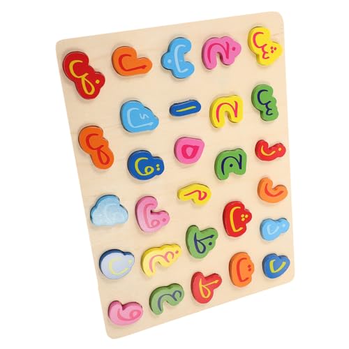 NAMOARLY 1Satz Arabisches Alphabet Puzzle aus Holz für Pädagogisches Farben Formen und Kognitiven Fähigkeiten für Kleinkinder Jahren Einfach zu Greifen NAMOARLY 1Satz Arabisches Alphabet Puzzle aus Holz für Pädagogisches Farben Formen und Kognitiven Fähigkeiten für Kleinkinder Jahren Einfach zu Greifen von NAMOARLY