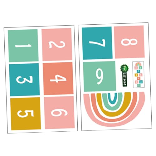 NAMOARLY Bodenaufkleber Fürs Kinderzimmer 1er-Set Bodenaufkleber Abnehmbar Und Selbstklebend Für Jungen Und Mädchen Spieleaufkleber Knitterfrei von NAMOARLY