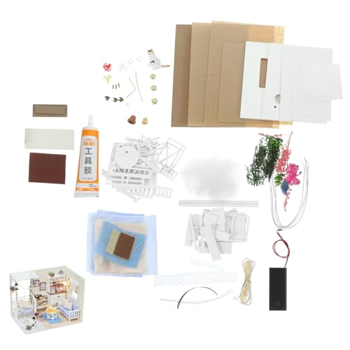 NAMOARLY 1Satz DIY Hausmodell Bausatz Katzenhaus Puzzle Zum Zusammenbauen Handwerk Für Kreative Bastler Für Dekoration Und Spielspaß von NAMOARLY