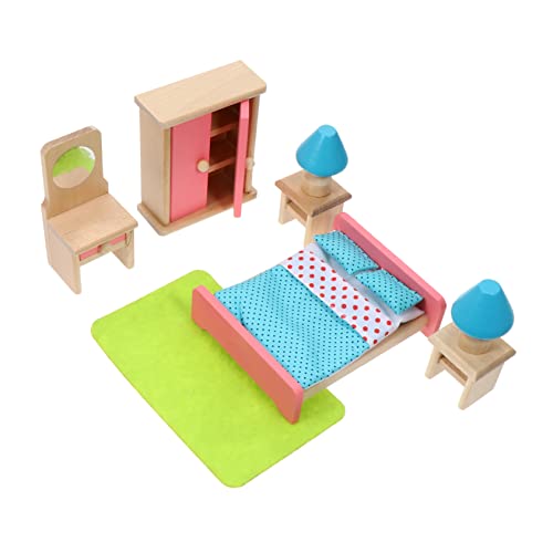 NAMOARLY 1Satz Mini Bett Dekoration Teiliges Miniaturmöbel Für Kinderzimmer Für DIY Mini Gestaltung Und Kreative Spielmöglichkeiten Glatte Oberfläche von NAMOARLY