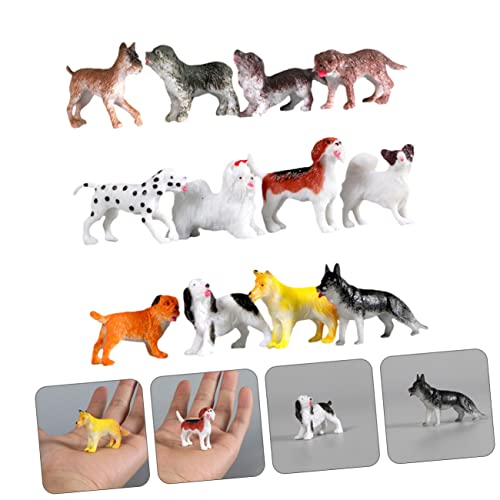 NAMOARLY 1Satz Mini Hundemodelle Realistisches Hundespielzeug für Desktop Dekoration Fördert Kreativität und Farberkennung bei Kindern von NAMOARLY