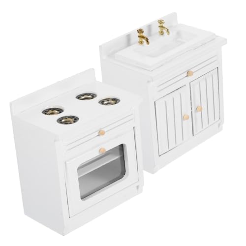 NAMOARLY 1Satz Miniaturmöbel Für Puppenhaus Waschbecken Und Herd Zubehör Weißes Design Für DIY Lebensszenen Und Kinderzimmer Dekoration Vielseitig Einsetzbar NAMOARLY 1Satz Miniaturmöbel Für Puppenhaus Waschbecken Und Herd Zubehör Weißes Design Für DIY Lebensszenen Und Kinderzimmer Dekoration Vielseitig Einsetzbar von NAMOARLY
